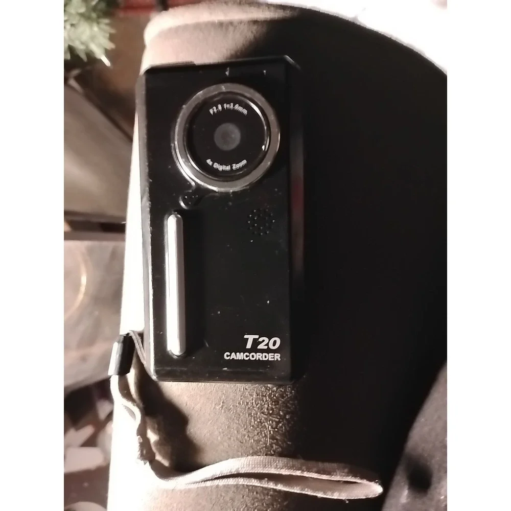 Jazz Digital Camcorder T20 Small Black 4x Digital Zoom Tested w/ wrist cord RARE